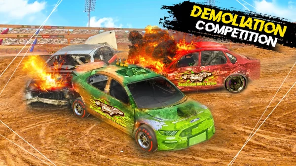 Derby demolición: pelea autos MOD