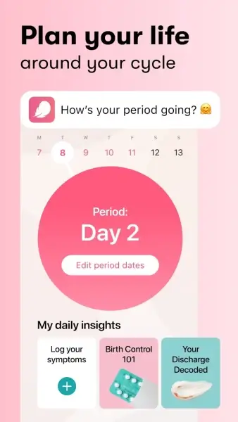 Mi calendario menstrual Flo MOD