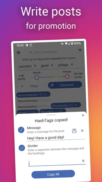 in Tags: AI Hashtags generator MOD